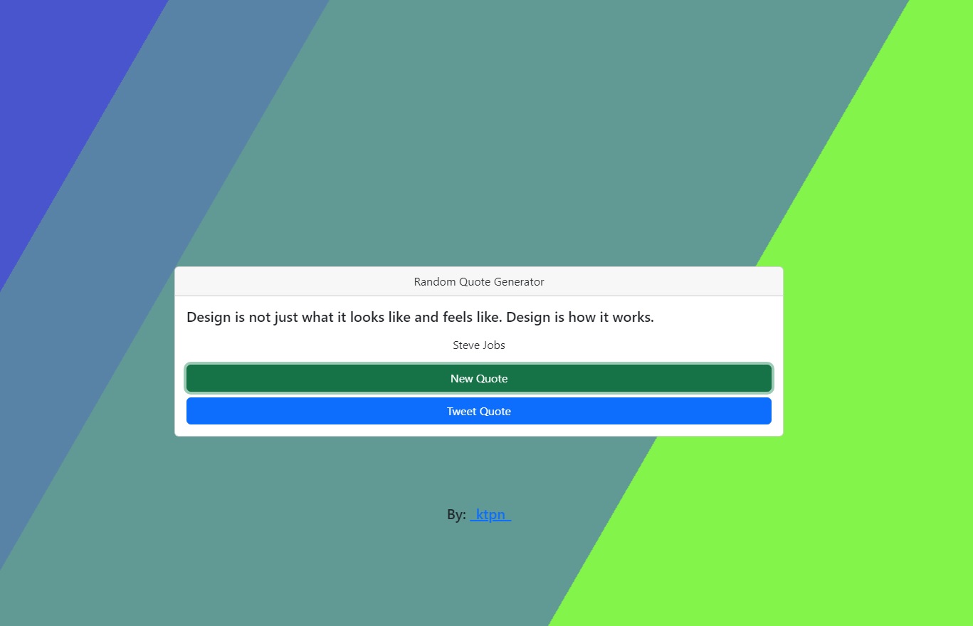 Random quote generator